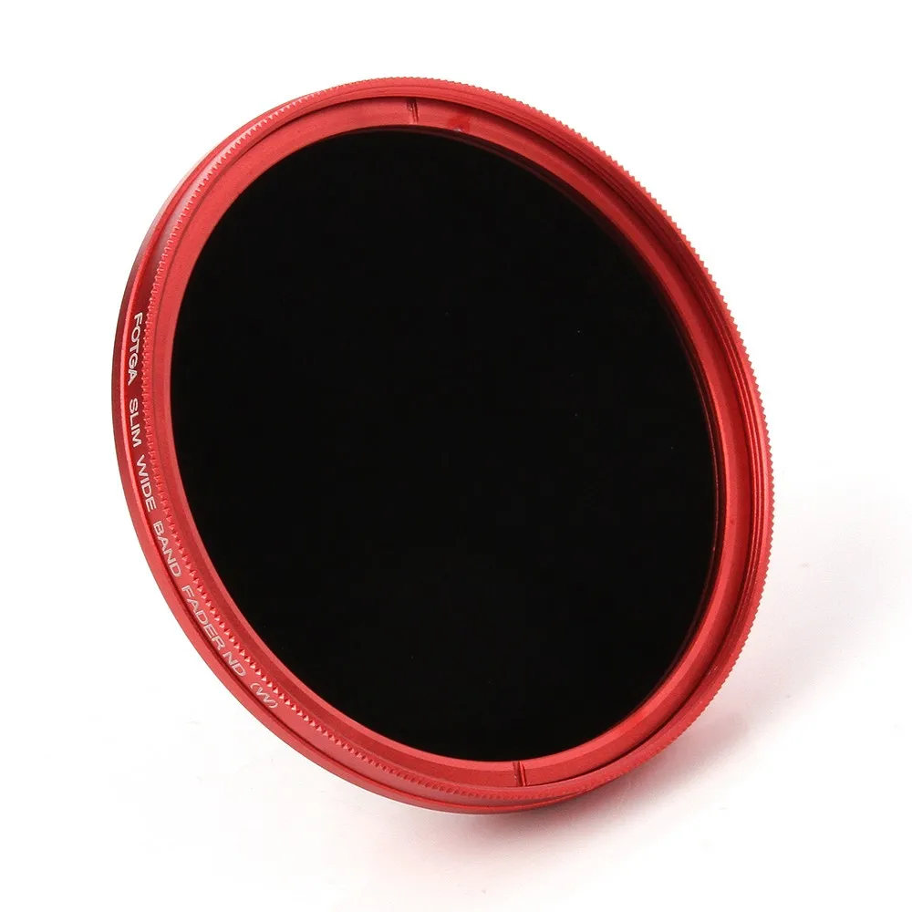 FOTGA ультра тонкий 55 мм фейдер Регулируемый переменный ND фильтр объектива ND2 ND8 ND400 красный
