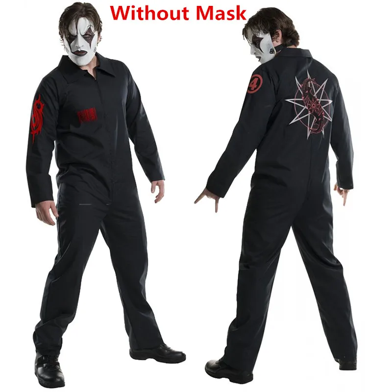 Одежда высшего качества, костюм Джои из Slipknot Jordison Kabuki для косплея, женские и мужские комбинезоны на молнии, костюм для ролевых игр, костюм для Хэллоуина вечеринки, Новинка - Цвет: Costumes Mask