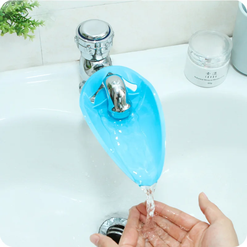 2pcs New Silicone Tap Extender Kitchen Bathroom Basin Sink with Long