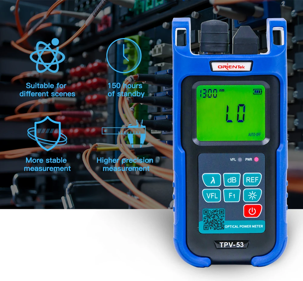 Orientek TPV 53 Optical Power Meter with 10km VFL Fiber Optic Power
