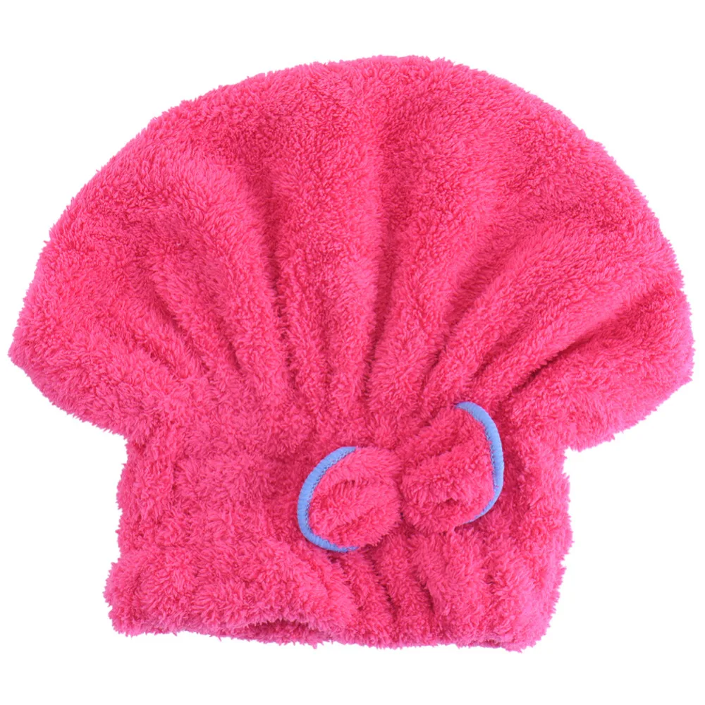 

2016 6 Colors Microfiber Solid Hair Turban Quickly Dry Hair Hat Womens Girls Lady's Cap Bathing Tool Drying Towel Head Wrap Hat