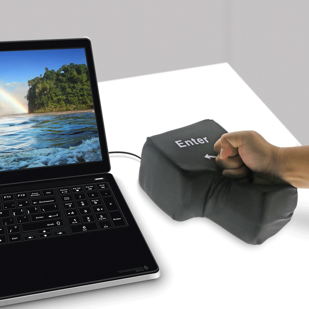 Бесплатная доставка 1 шт. большая USB подушка с ключом антистрессовая для офисного