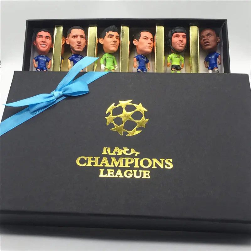 Soccerwe London Blue Club Soccer Dolls Conte Hazard Fabregas Cech Kante Статуэтка 11 шт 1 Набор деликатная