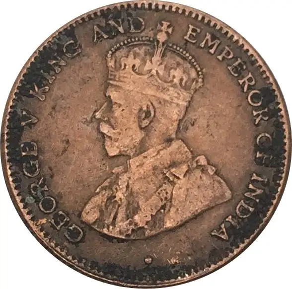

Straits Settlements 1/4 Quarter Cent George V 1883 Red Copper Copy Coins