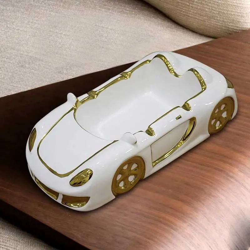 1 шт. керамическая пепельница в форме автомобиля простой Racer пепельница украшения для дома HYD88 - Цвет: S