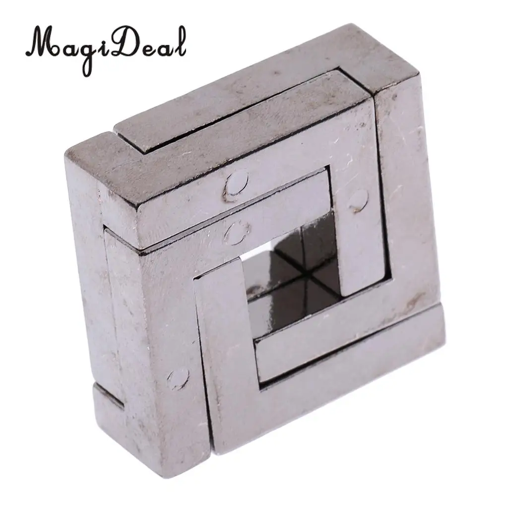 Educational Intelligence Mind Game Chinese Square Lock Puzzle Brain Teaser IQ Toy for Friends Children Adult Gift