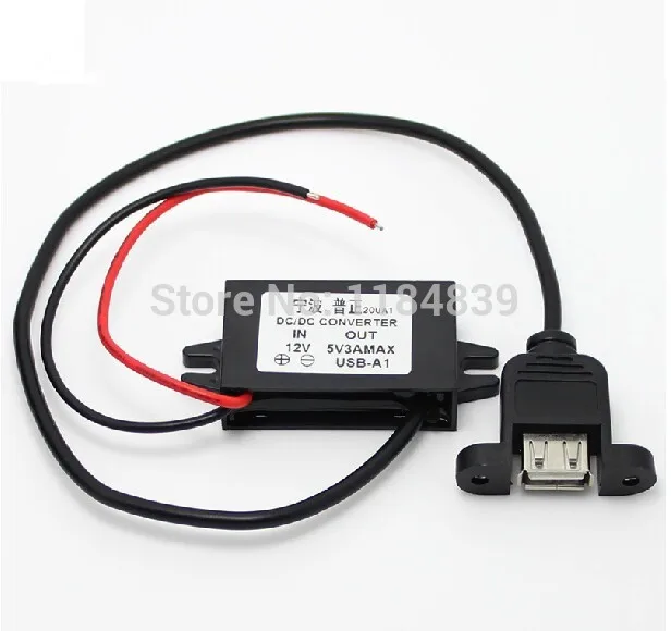 

12V to 5V Waterproof Motorcycle fixed USB Charger Mobile Car Phone Charger Power Adapter Dc transformer