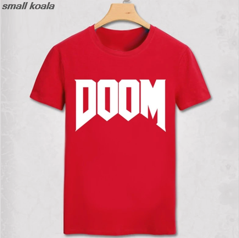 Летняя новая брендовая модная футболка Doom-все время отличная видеоигра Unoffical in Men хлопковая Мужская футболка