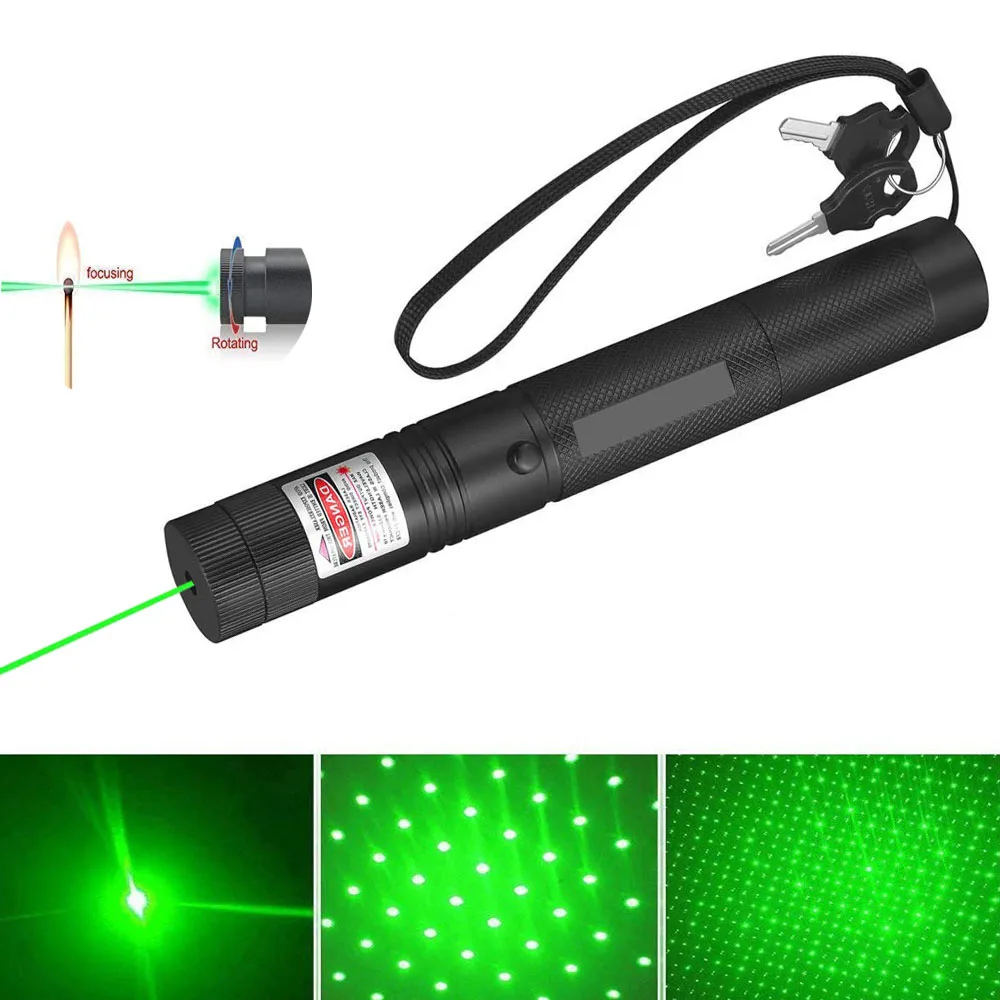 

Green Laser Pointer High Power Adjustable Focus Sight Laser Pen Flashlights Pointer Outdoor Flashlight Laser Pointer Cats Toys