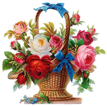 

DIY Diamond Embroidery Flower basket Full Square/round Diamond Painting Cross Stitch Kit Rhinestones Mosaic Home Decor