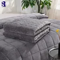 SunnyRain 1 Stück Samt Bettbezug Für Gewichteten Decke Dicke Decke Abdeckung König Größe Bettbezug-in Bettbezug aus Heim und Garten bei