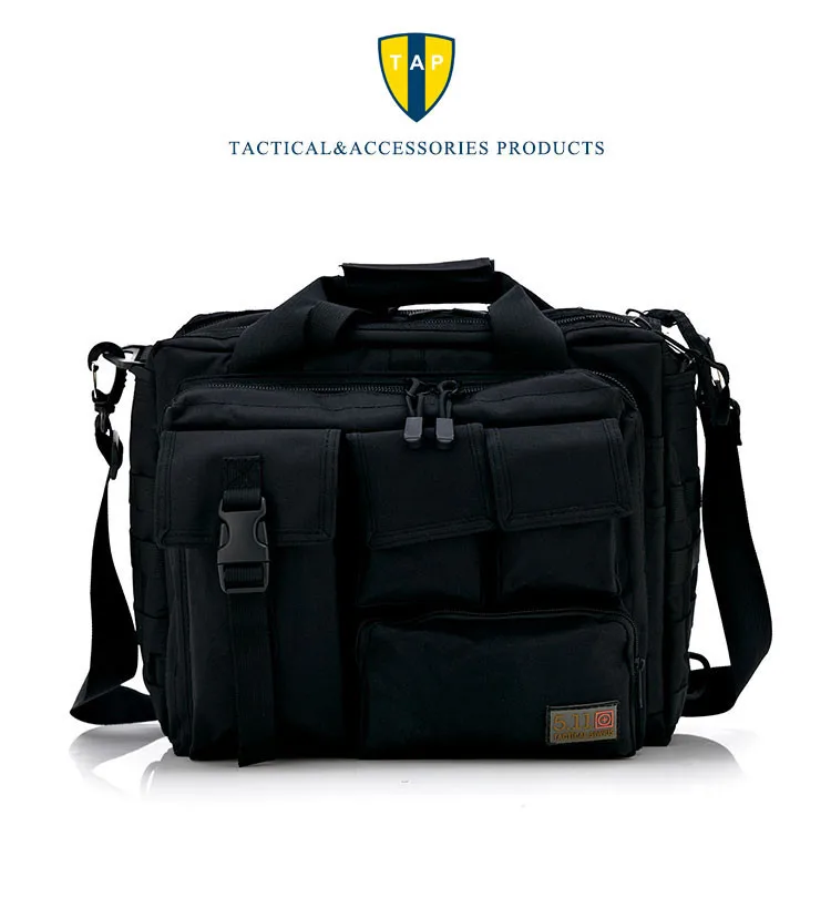 Airsoft Men Black 15 inch Laptop Bag Multiple Use Bag Tactical Military