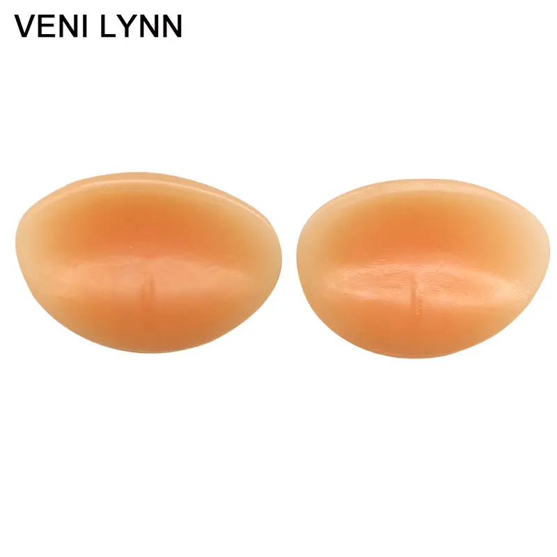 VENI LYNN 265 г/пара, мягкая силиконовая форма для груди, бежевые вставки для бюстгальтера, усилители бюста с сосками, чувствуйте себя как настоящие для мастэктомии