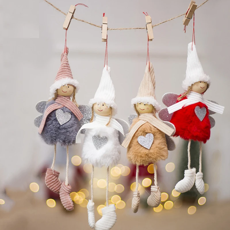 Мультфильм Ангел Кукла рождественская ель украшение кулон Рождественское украшение для Набор для домашней вечеринки рождественское подвесное украшение