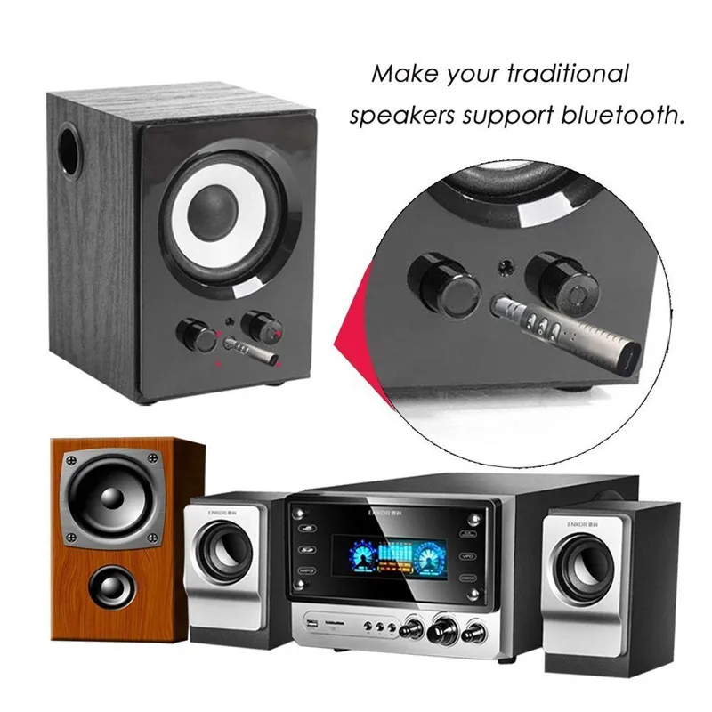 Беспроводной Bluetooth приемник 3,5 мм разъем Bluetooth аудио музыкальный адаптер с микрофоном для наушников динамик