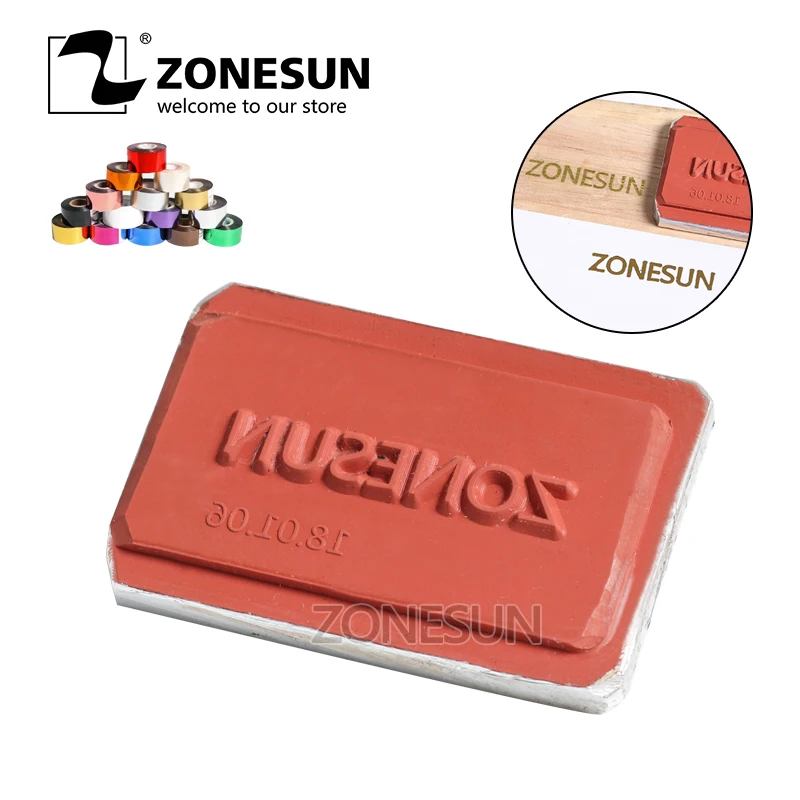 Zonesun DIY Горячая фольга силиконовая форма тиснение пластина Пользовательский