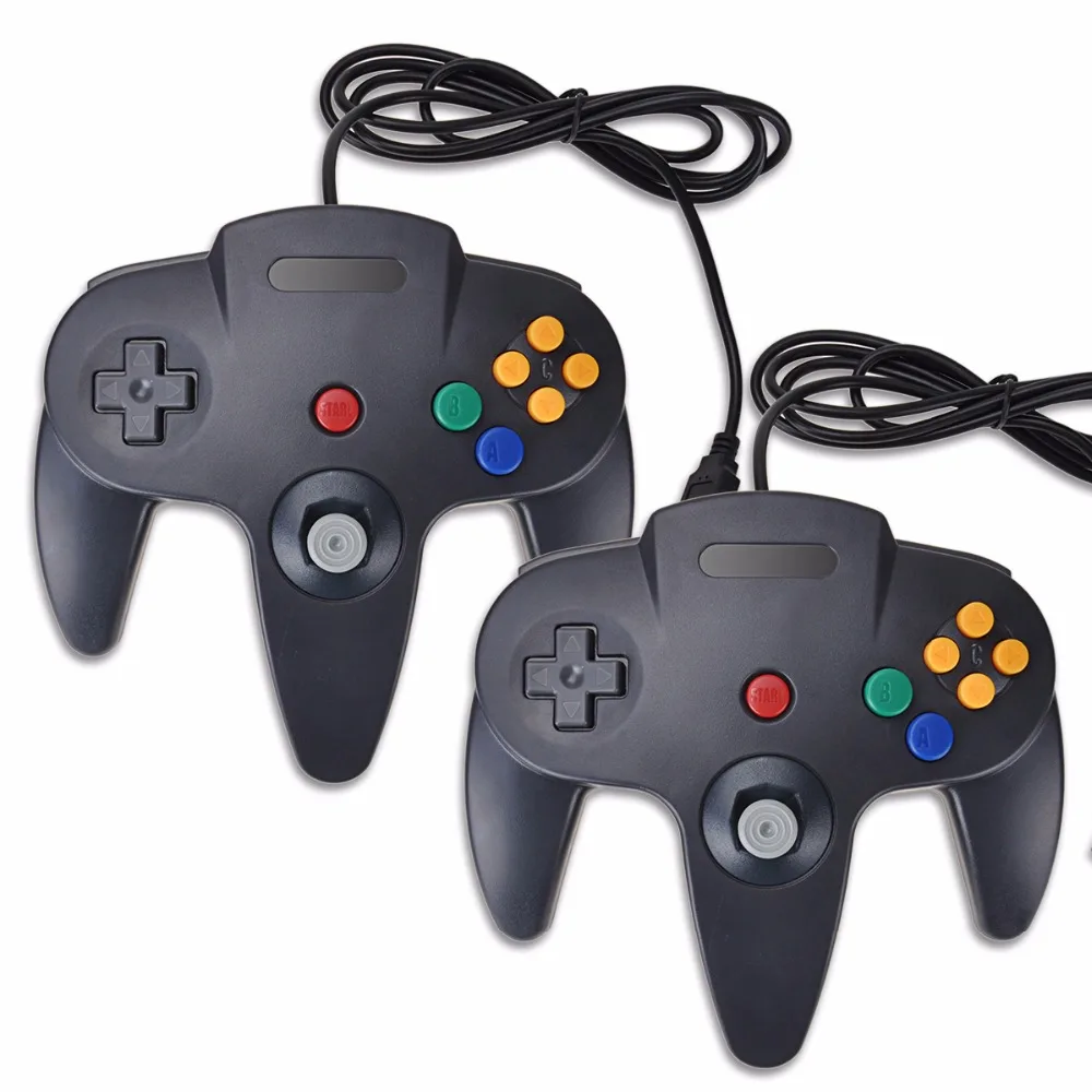 2 Pieces Set Wired font b Gamepad b font PC For Nintend N64 Controller for Mac