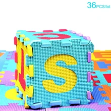 

Baby's Favour EVA Foam Play Puzzle 36pcs/lot Interlocking Exercise Tiles Floor Mat for Kid 15.5x15.5x0.9cm/26 Letters 10 Numbers