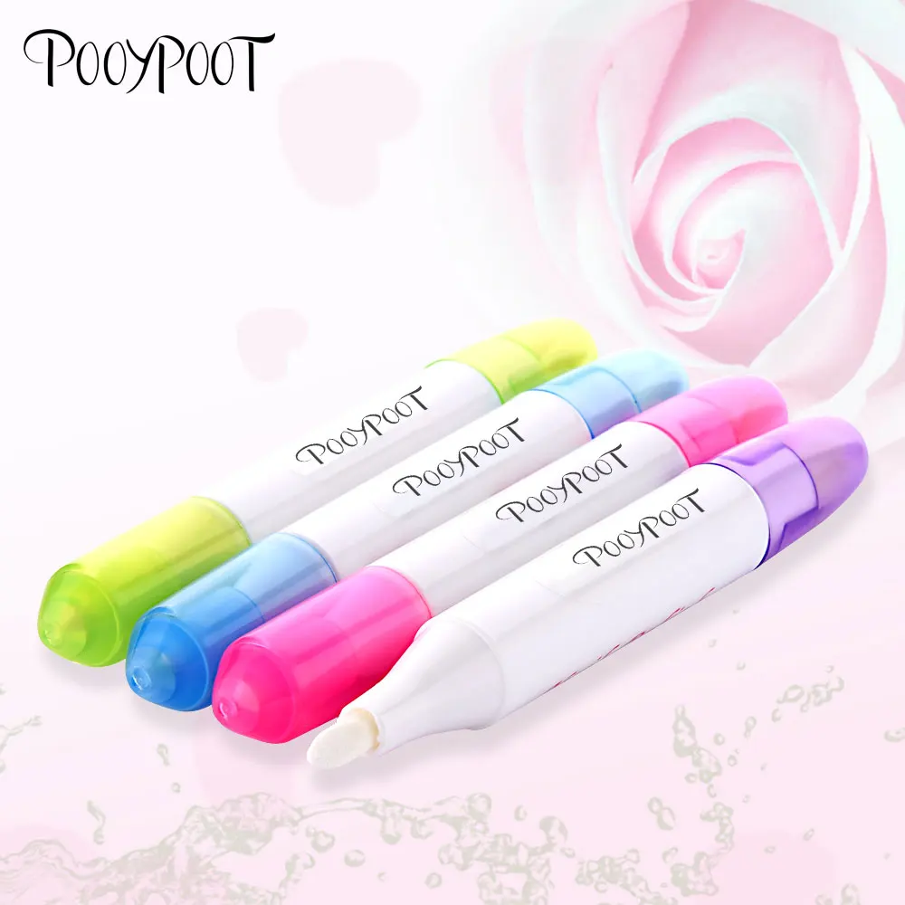 

Pooypoot 1Pcs Nail Art Polish Corrector Pen Cleaner Easy Manicure Remove Mistakes + 3 Replacement Tips Cleaner Manicure Tools