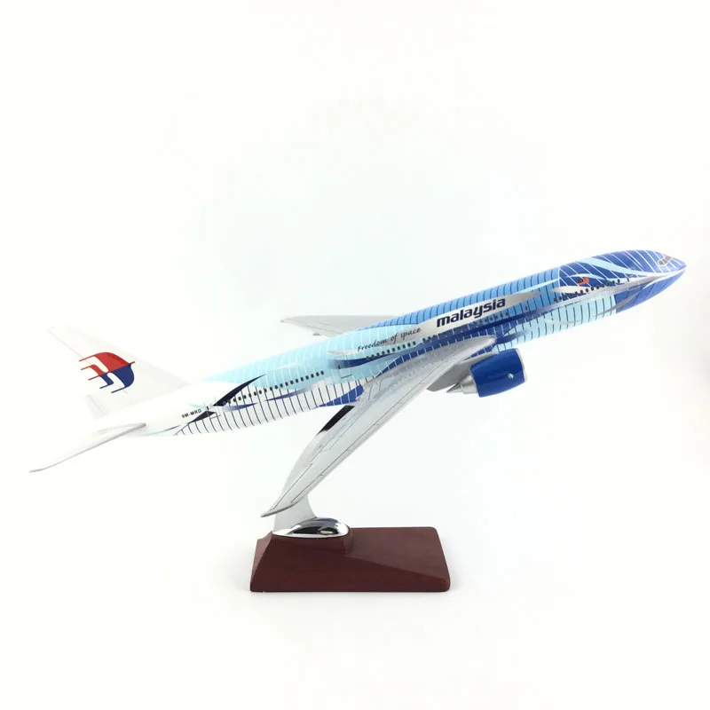 

MALAYSIA 777 (SEA WAVE) 45-47CM 1:150 METAL Alloy Aircraft Model Collection Model Plane Toys Gifts Free express EMS/DHL/Delivery