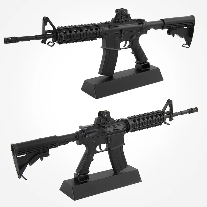 Skup 13 Alloy M4A1 karabin szturmowy karabin wojskowy montaż pistolet Model Melal wymienny nie może strzelać chłopiec prezent