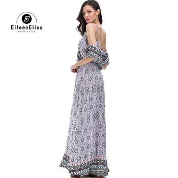

off shoulder dress chiffon long dress Women 2018 boho maxi dresses vestidos floral print sexy beach summer dress