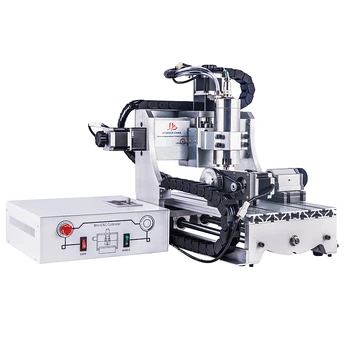 

30*20 3 axis 4 Axis Mini CNC Metal Milling Machine 3020 800W VFD Water Cooling Spindle Router Engraver LPT USB port