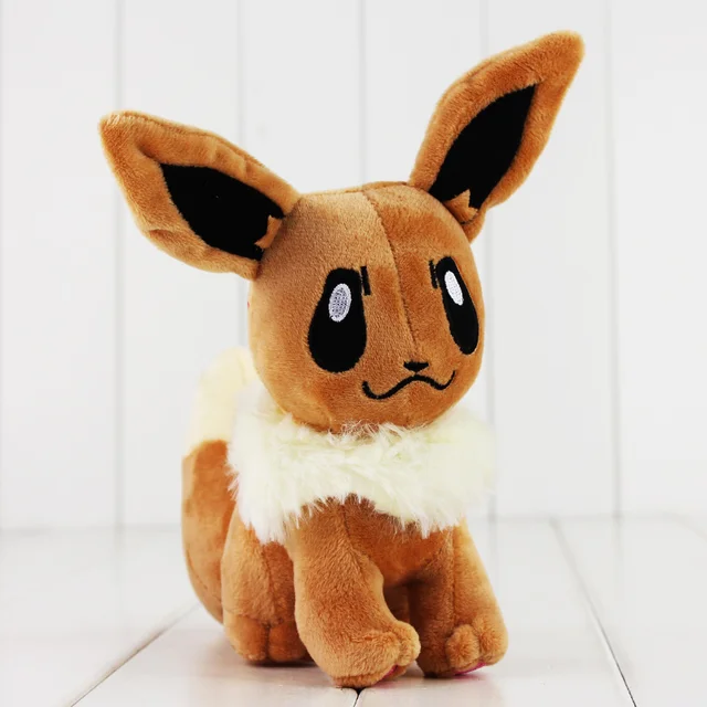 20cm eevee plush toy anime brinquedos eevee cute stuffed doll for