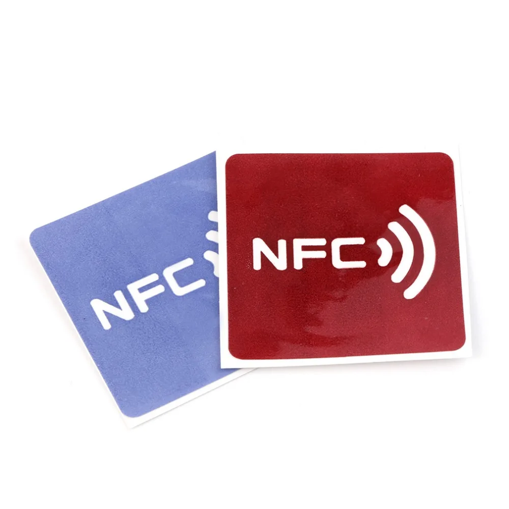 7 шт. универсальные NFC бирки многоцветные квадратные NFC бирки наклейки для NFC устройства, опт
