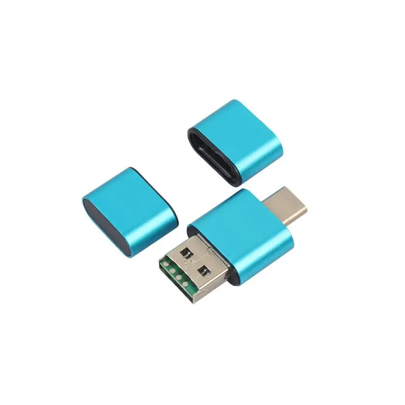 LANDFOX OTG type-C к USB 2,0 Micro SD TF кардридер адаптер для Android телефона OTG кардридер дропшиппинг