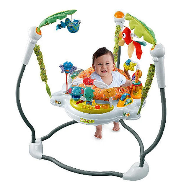 Baby Jumper Chair Infant Rocking Chair Swing Tropical Rainforest Baby