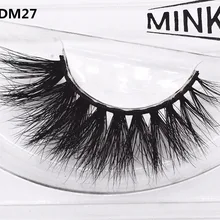 DM27 Высокое качество 3D норковые волосы Накладные ресницы ручной работы трехмерные многослойные естественные, крест-накрест грязный realisti