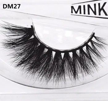 

DM27 New High quality 3D mink hair false eyelashes 100% Handmade three-dimensional multi-layer natural crisscross messy realisti
