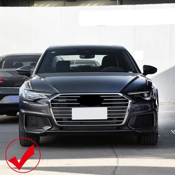 

ABS Car Auto Accessories Exterior Front Fog Light Lamp Eyebrow Decoration Cover Trim 2 PCS For Audi A6 C8 Sport 2019+