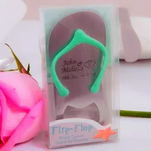 100Pcs Customized Wedding Favor And Gift Flip-Flop Bottle Wine Opener Favor Personalized Wedding Souvenir For Guest Engrave Logo