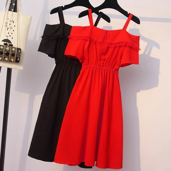 

Big Size Female Wear Fat Sister's Decreased Aging Spring Wear Slight Fat MM Skin Skinny Chiffon Dress Spring and Summer