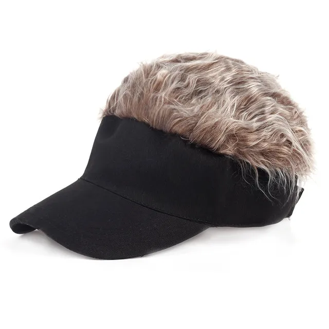 men women golf cap baseball cap outdoor sports fake flair hair sun