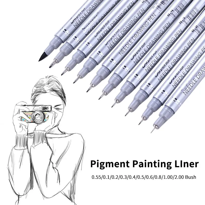 Набор фломастеров Pigma Micron игла водостойкий крючок для рисования ручка на водной