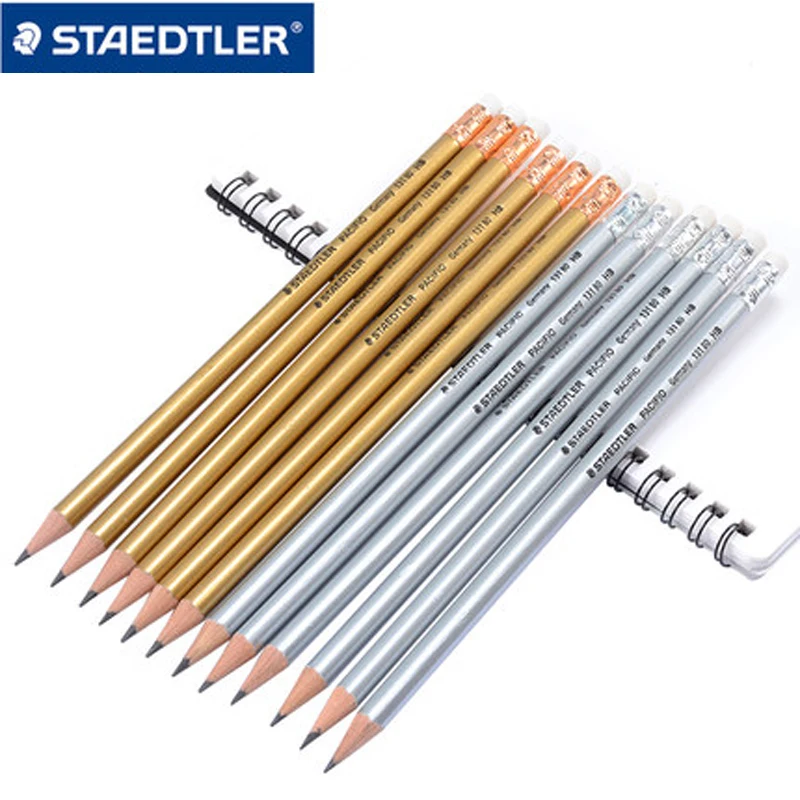 12 шт. STAEDTLER 131 80 C12 цветной стержень для карандаша с ластиком карандаш школьные канцелярские принадлежности офисные принадлежности Студенческие карандаши для письма HB