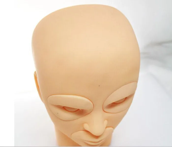 1 шт. постоянный Макияж 3D Практика татуировки манекен кожи голову
