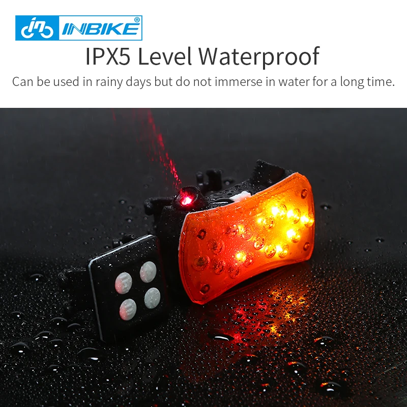 Best Wireless Smart Remote Control Bike Light Waterproof Rear Light Bicycle Seat Mount LED Warning Taillight Turning Signal Tail Lamp 4