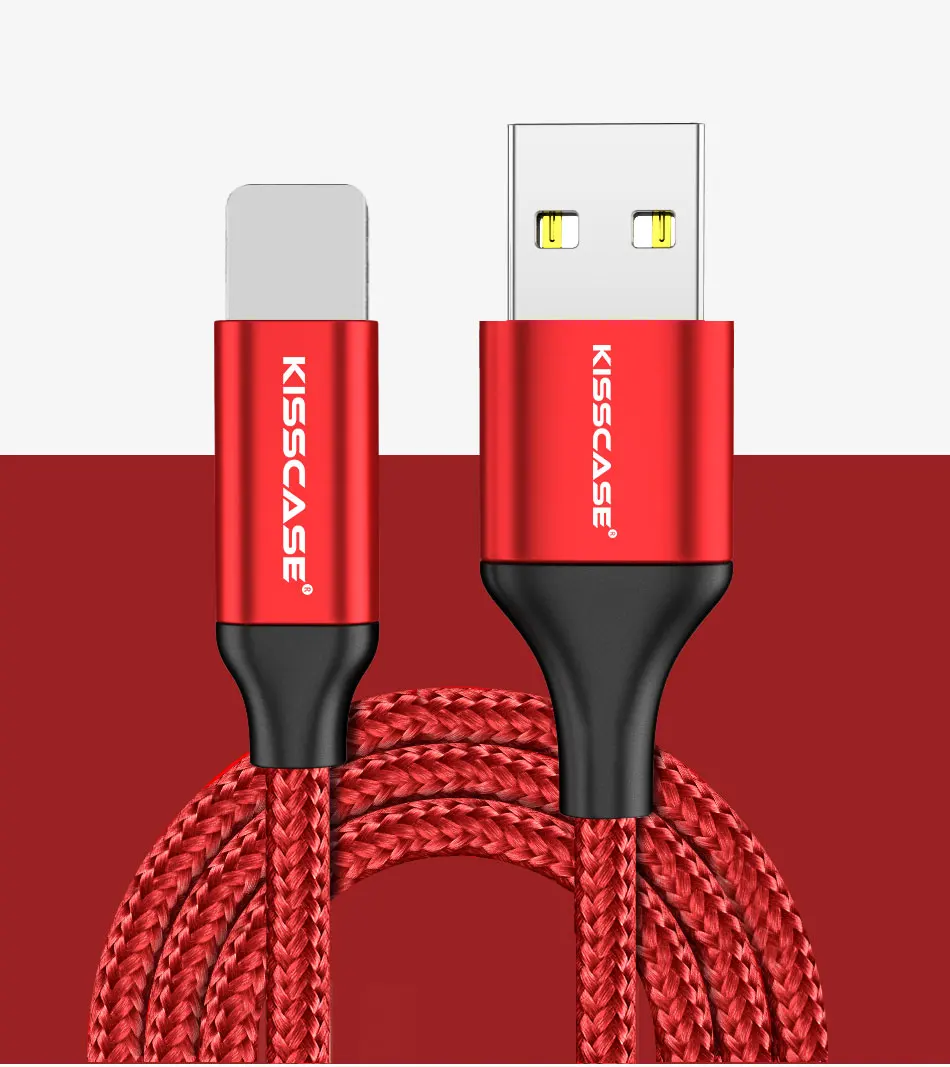 KISSSCASE 3A провод для быстрой зарядки USB кабель для iPhone Android Micro USB кабель type c USB C кабели для samsung huawei Xiaomi провод