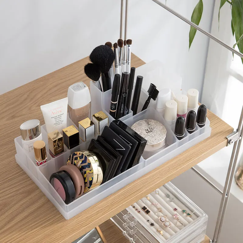 

Multifunction Desktop Makeup Organizer Cosmetics Lipstick Holder Desk Tidy Clear Plastic Box Organizer For Cosmetics