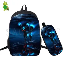 Покемон умбреон команда Instinct 2 шт./компл. рюкзак школьные сумки для подростков студентов ноутбук удобный рюкзак для путешествий Сумки