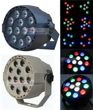 Flat Led Par Stage Light RGBW 12x3W Disco Party Lights Laser Dmx Luz Dj Effect Controller Dj Equipment Projector Luces Discoteca