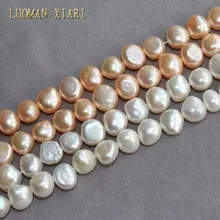 LUOMAN XIARI Fine AA Необычные Бусины из натурального жемчуга для самостоятельного изготовления ювелирных изделий браслет материал ожерелья 9-10 мм нити 14''