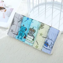 5 шт./партия, calcinha, нижнее белье для мальчиков, трусики для девочек, хлопковые трусики для детей, шорты для детей, нижнее белье унисекс