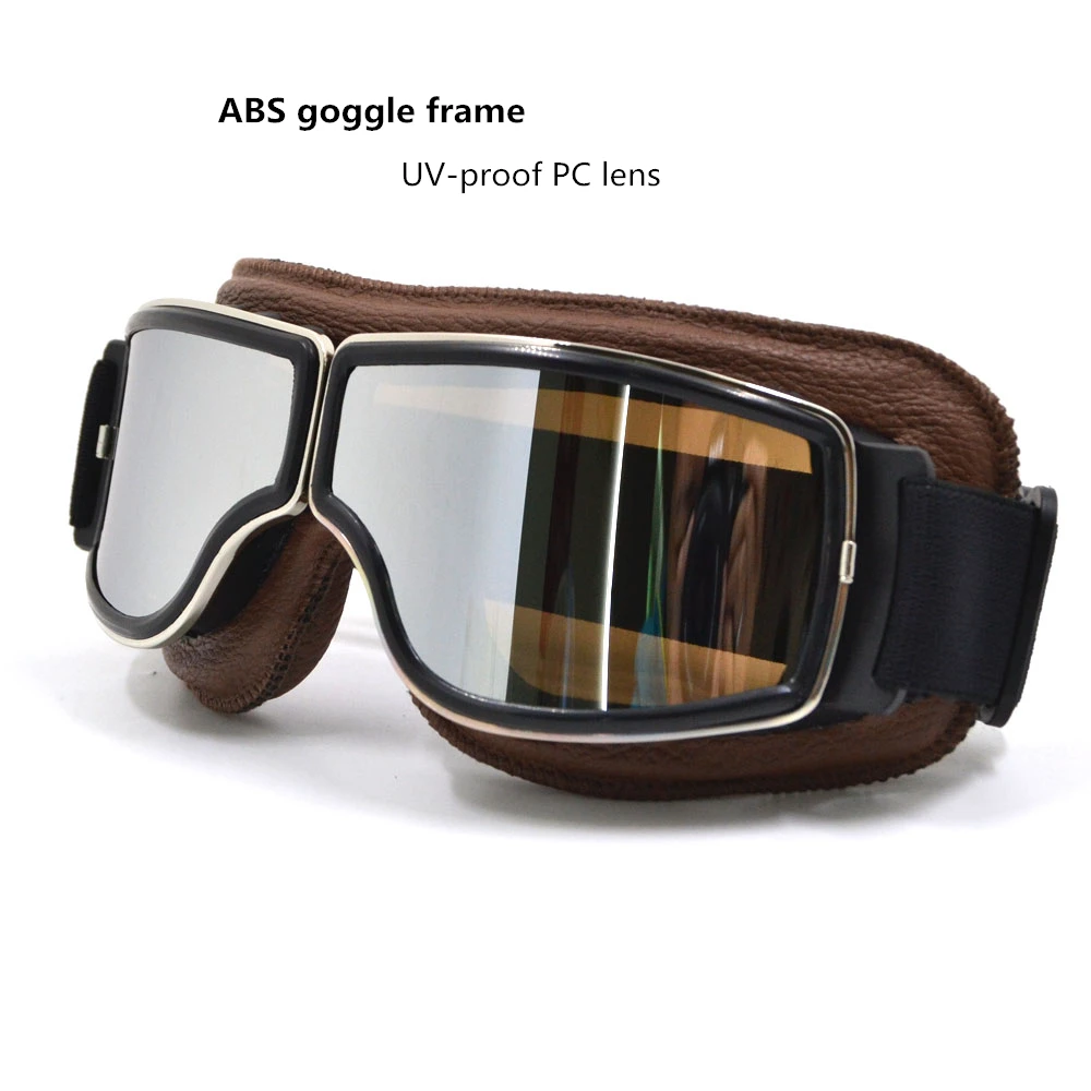 Tanie Motocross gogle Moto okulary rowerowe ATV luneta motocyklowe okulary ochronne gafas gogle w stylu vintage steampunk gogle w torba