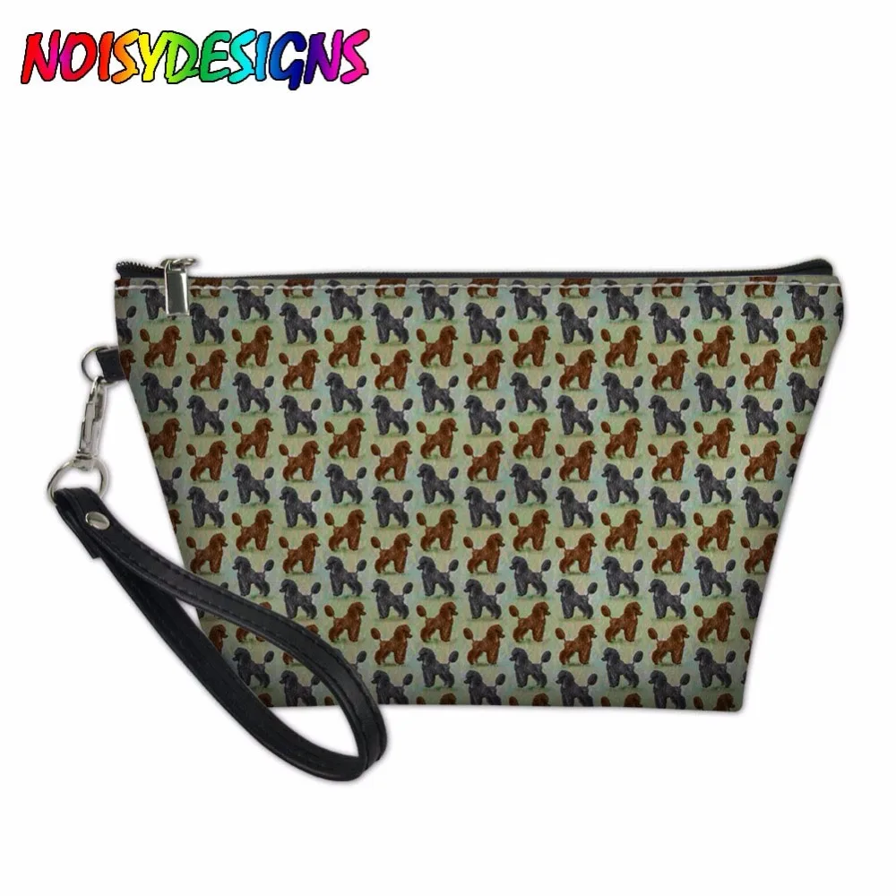 3D Printed Cosmetic Bags Poodle Dog Pattern Cute for Makeup Organizer