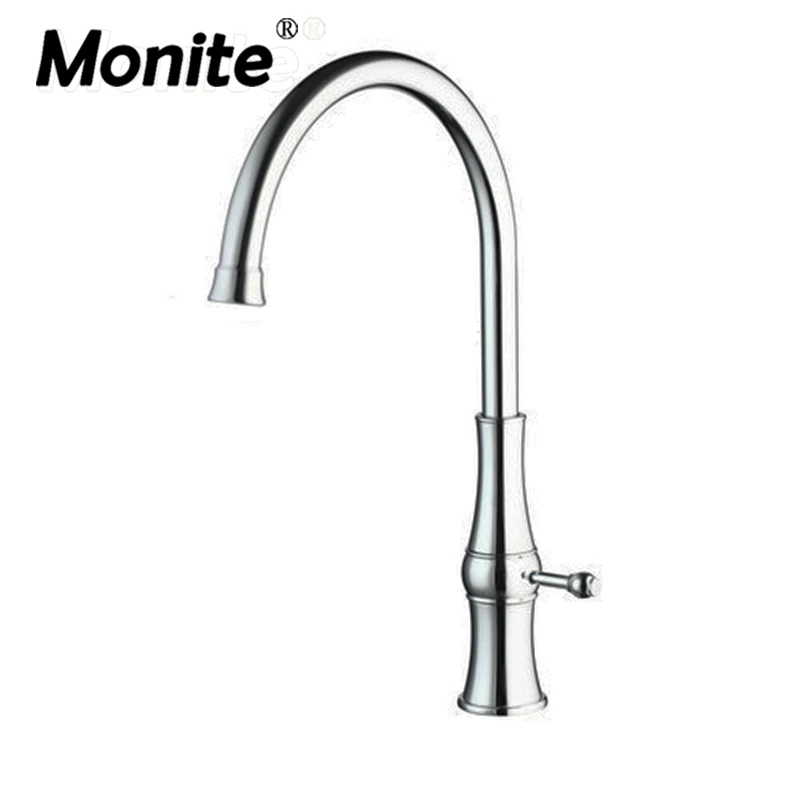 

Chrome Swivel Spout Spray Kitchen Single Hole Sink Faucet 92282 Basin Sink Water Tap Vessel Lavatory Faucets,Mixers Tap